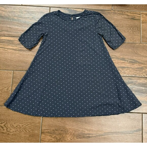 Toddler Girl's Old Navy Toddler Polka Dot Gray Lavender Swing Dress 3T - Picture 1 of 7
